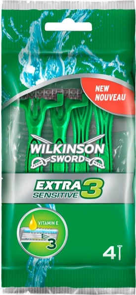 Extra 3 Sensitive Rasoio Usa e Getta 4 pz