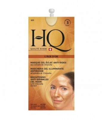 HQ Maschera viso illuminante anti-rughe in gel Lage D'or all'estratto di clorella 15 ml