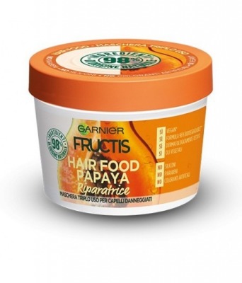 Maschera capelli danneggiati riparatrice Garnier Fructis Hair Food Papaya