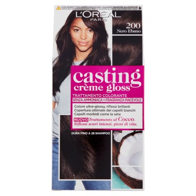 Tinta Per Capelli Casting Creme Gloss Senza Ammoniaca N200 Nero Ebano