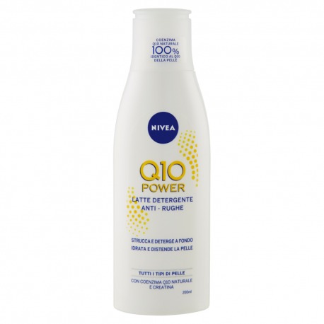 Latte Detergente Antirughe Per Il Viso Al Q10 Plus 200 Ml
