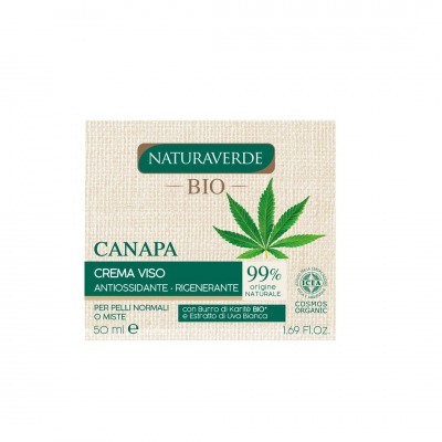 Natura Verde Crema Viso Rigenerante Canapa 50 ml