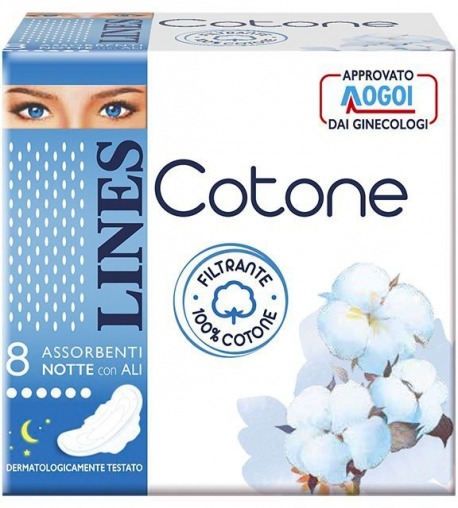 Lines Cotone Notte con ali 8 pezzi