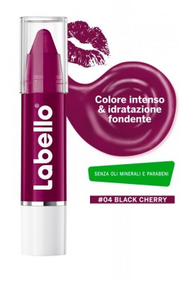Crayon Lipstick 04 Black Cherry colore Intenso