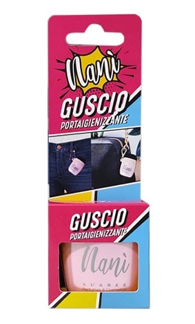 Nani Guscio Rosa Portachiavi X Igienizzante