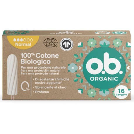 Organic Normal 16 Pz 100% Cotone Biologico