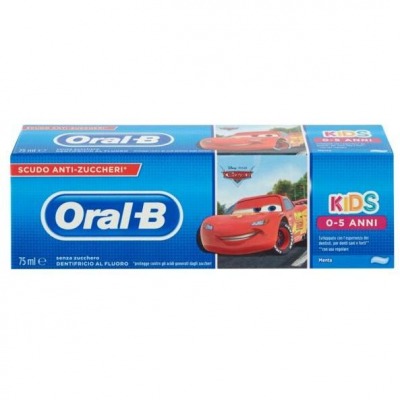 Oral B Dentifricio Kids Cars/Frozen 75 ml - Dentifricio per Bambini 0-5 anni
