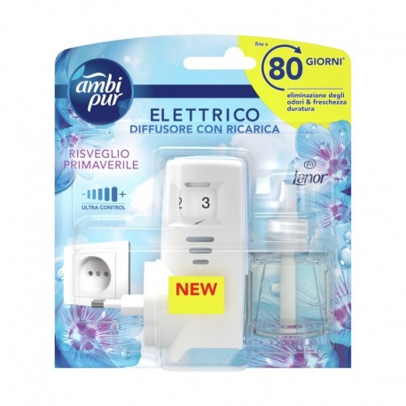 AMBIPUR ELETTRICO DIFFUSORE + RICARICA LIQUIDA RISVEGLIO PRIMAVERILE 20 ML