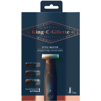 KING C GILLETTE STYLE MASTER TRIM E 3 TESTINE