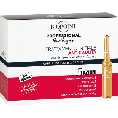 Biopoint Professional Personal 10 Fiale Da 7 Ml Trattamento Anticaduta Rinforzante 5 Azioni Capelli Soggetti A Caduta