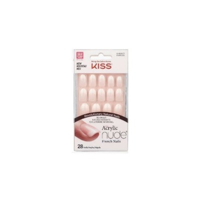 Kiss Salon acrylic nude french nails 28 unghie artificiali