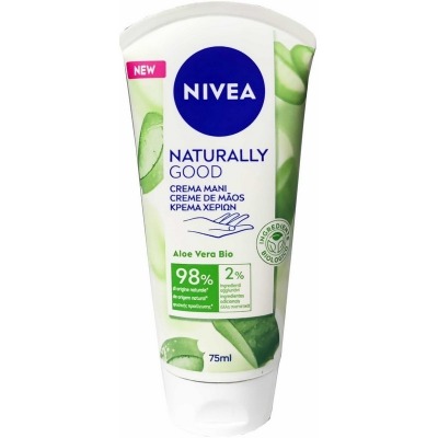 NIVEA Crema Mani Naturally Good Aloe Vera Bio 75 Ml