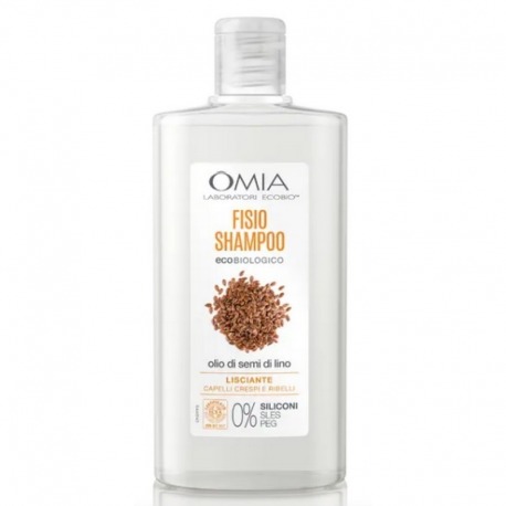 Shampoo Eco Biologico Olio Semi Di Lino Capelli Crespi 200 Ml