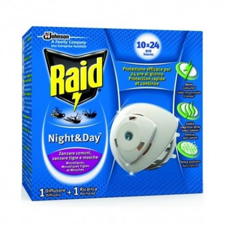 Raid Night & Day Diffusore + Ricarica