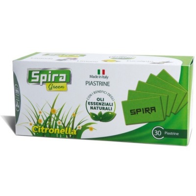 Spira Green Citronella 30 Piastrine Anti-Zanzare