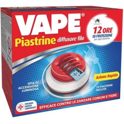 Elettroemanatore Piastrine Con Filo + 10 Piastrine Classic