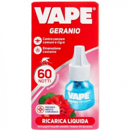 LIQUIDO RICARICA INSETTICIDA 60 NOTTI GERANIO