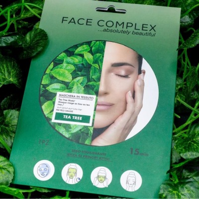 Maschera In Tessuto Viso Pelli Grasse Idratante Anti Acne 1 Pz