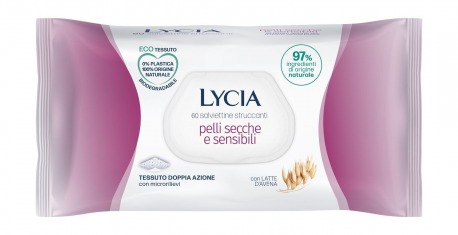 Salviette struccanti sensibili 60 pz