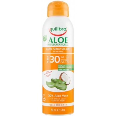 Aloe Latte Solare Spray Spf 30 Portezione Alta 150 ml