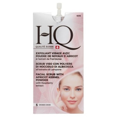 'HQ Scrub Viso Con Polvere Di Nocciolo Di Albicocca All''estratto Di Lampone 15 Ml'