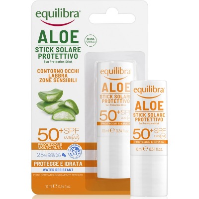 Aloe Solare Stick Protettivo Spf50 Water Resistant 10 ml