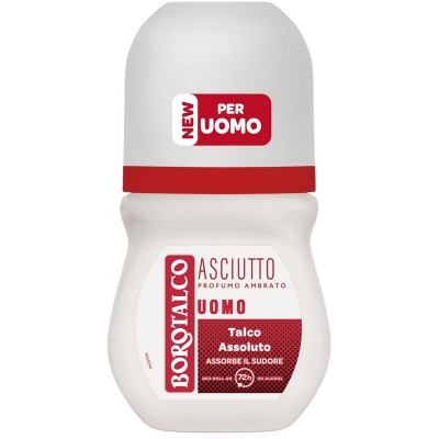 Deodorante Uomo Roll-On Asciutto Profumo Ambrato 50 Ml