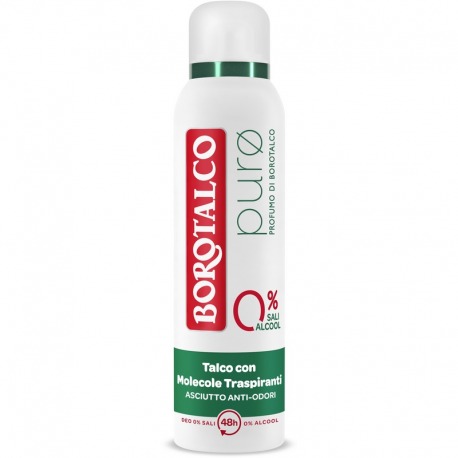 Puro Deodorante Spray 0% Sali Profumo Di Borotalco 150 Ml