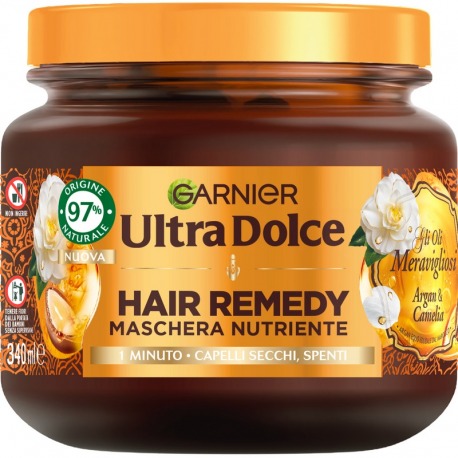 Hair Remedy Maschera Nutriente Capelli Secchi 340 Ml Olii Meravigliosi Argan E Camelia