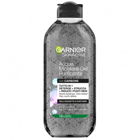 Skin Active Acqua Micellare Gel Purificante Con Carbone 400 Ml