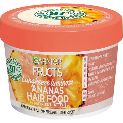 Maschera Hair Food Ananas 350 Ml Capelli Lunghi E Spenti