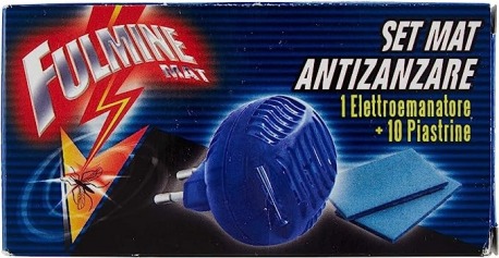 Set Antizanzare Elettroemanatore con 10 Piastrine