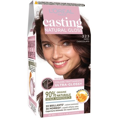 Casting Natural Gloss Colore Trattamento Ultra Glossy Senza Ammoniaca 323 Nero Cioccolato