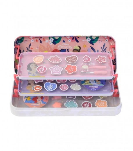 Disney Princess Custodia per trucchi Triple Layer Beauty Tin