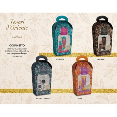 Tesori D` Oriente Coffret Edt 100 Ml + Doccia 250Ml + Spugna Ramie fragranze assortite