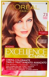 Excellence Creme Crema Colorante 7.1 Biondo Cenere