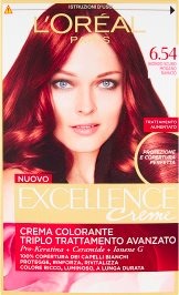 Excellence Creme Crema Colorante 6.54 Biondo Scuro Mogano Ramato