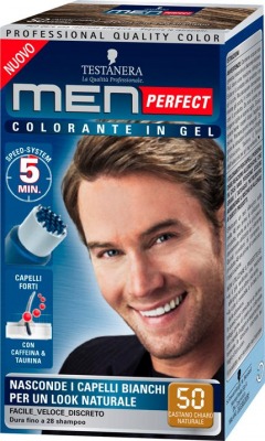 Colorante Per Capelli In Gel Senza Ammoniaca Men Perfect N 50 Castano Chiaro Naturale