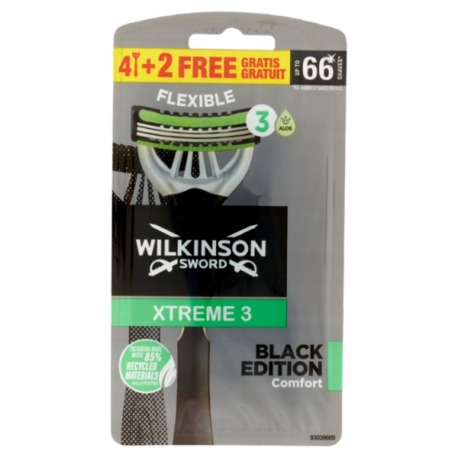 Rasoio usa&getta Xtreme 3 Black Edition 4+2