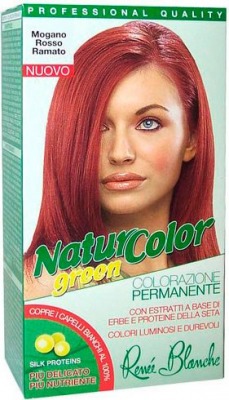 Tinta Per Capelli Colorazione Permanente Naturale Natur Color Greenmogano Rosso Ramato Mogano Rosso Ramato