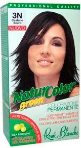 Tinta Per Capelli Colorazione Permanente Naturale Natur Color Green3 N Castano Scuro