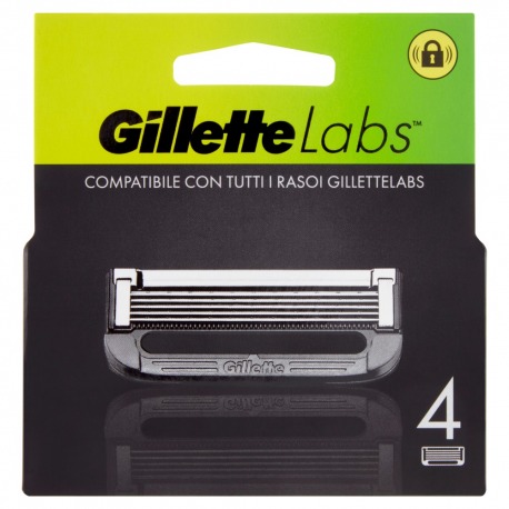 Lamette di ricambio per Rasoio Labs 4 Ricariche