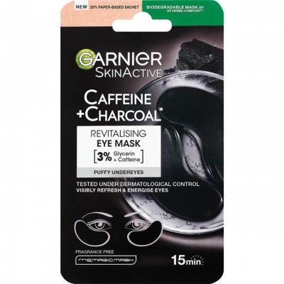 Skin Active Caffeine E Charcoal Eye Mask 15 Minuti
