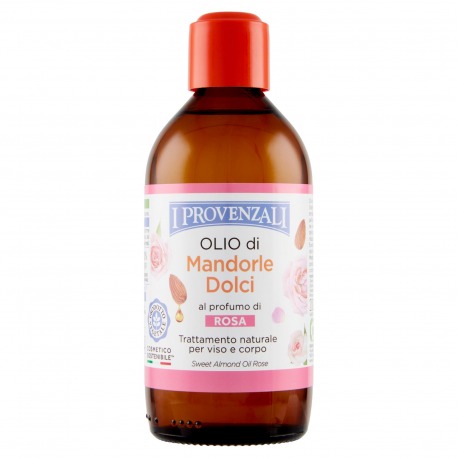 Olio di Mandorle Dolci al profumo di Rosa 200 ml