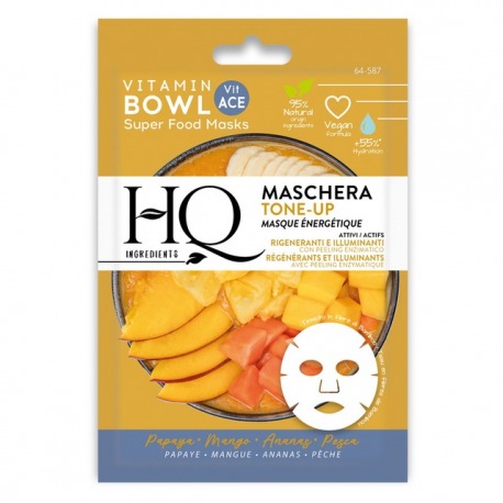 Maschera Viso In Tessuto Bowl Tone Up Rigenerante E Illuminante