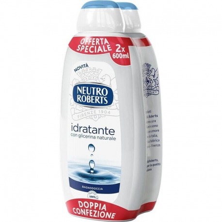 Neutro Roberts Bagnoschiuma Dermazero 2 Flaconi Da 600 ML Idratante