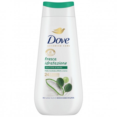 Dove Doccia Fresca Idratazione Con Aloe E Linfa Di Betulla 225 ML