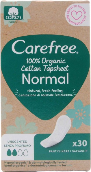 Salvaslip 100% Organic Cotton Normal distesi, 30 pz
