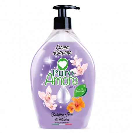 Crema di Sapone Orchidea e Fiori di Hibiscus 750 ml