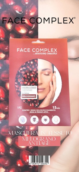 Maschera In Tessuto Melograno 28gr